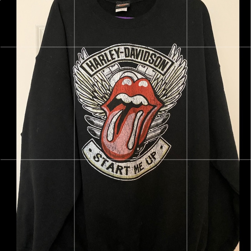Harley Davidson start me up sweatshirt